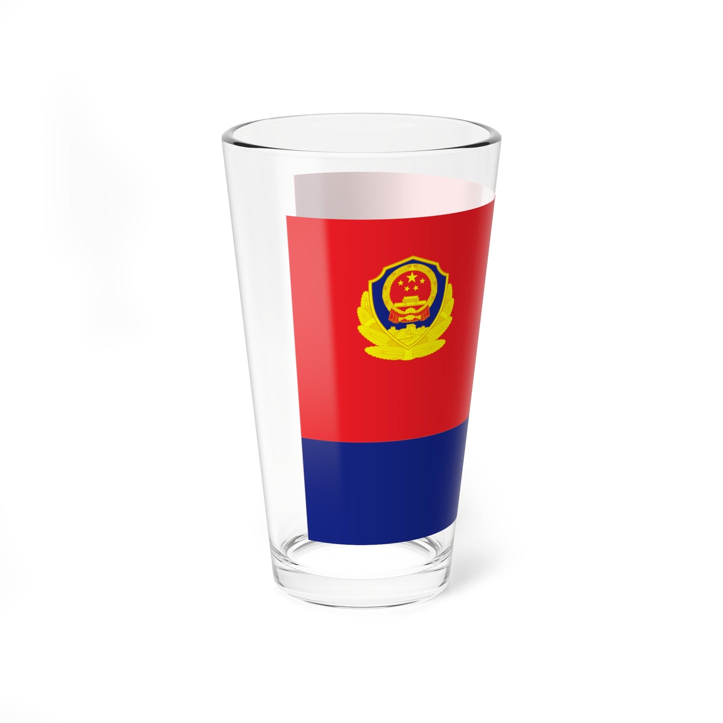 Flag of the Peoples Police of the Peoples Republic of China (China) Pint Glass 16oz