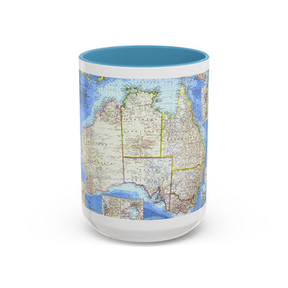 Australia (1963) (Map) Accent Coffee Mug