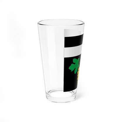 CHE Wunnewil-Flamatt Flag (Switzerland) Pint Glass 16oz