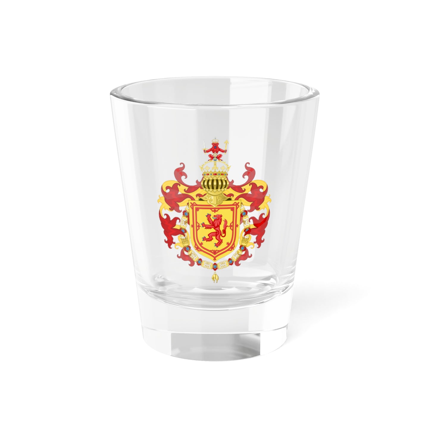 Coat of Arms of James V of Scotland Order of the Golden Fleece (Netherlands) (Coat of Arms) Shot Glass 1.5oz