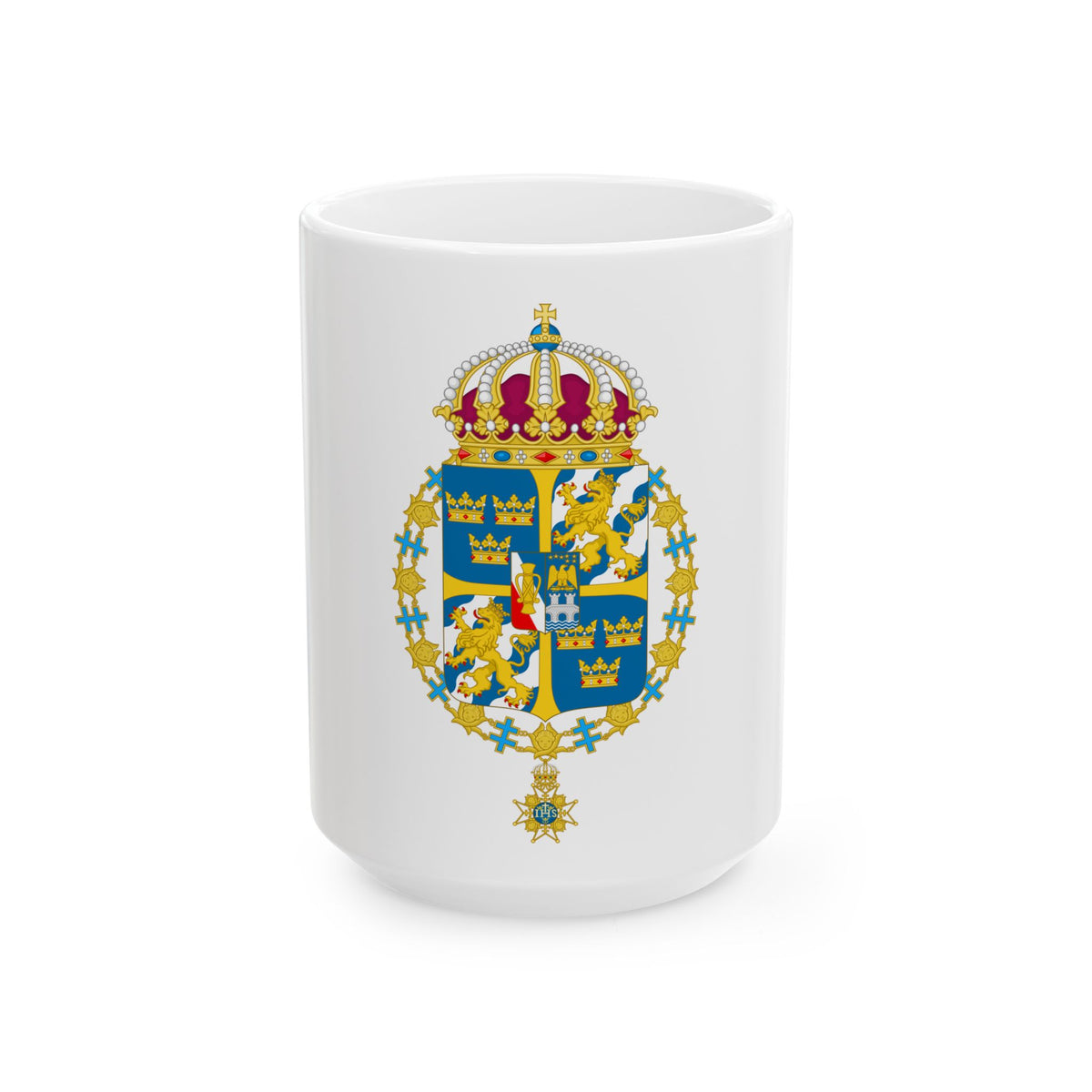 Great coat of arms of Sweden 3 - White Coffee Mug