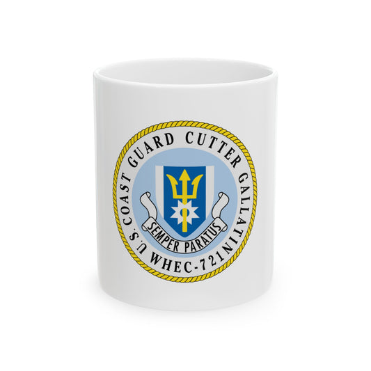 US Coast Guard Cutter Gallatin WHEC 721 (U.S. Coast Guard) White Coffee Mug