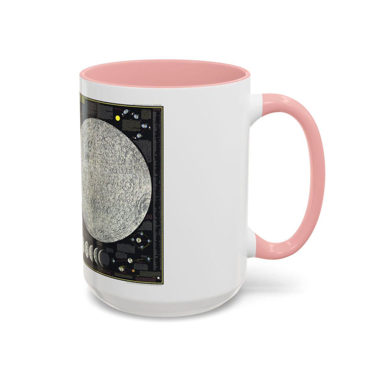 Space - The Moon (1969) (Map) Accent Coffee Mug