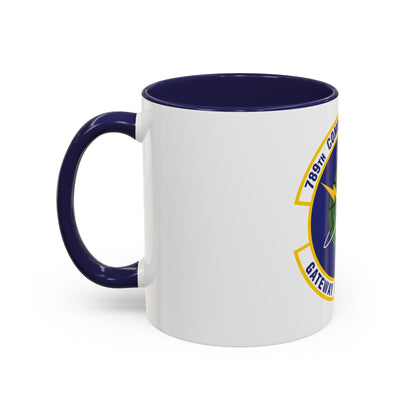 789th Communications Squadron (U.S. Air Force) Accent Coffee Mug
