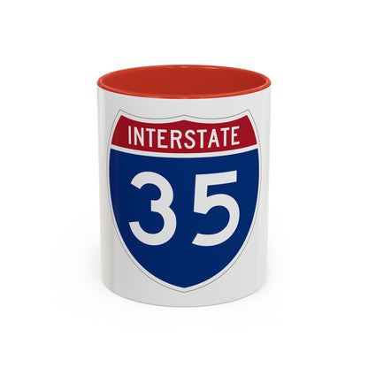 Interstate 35 (U.S. Highways) Accent Coffee Mug