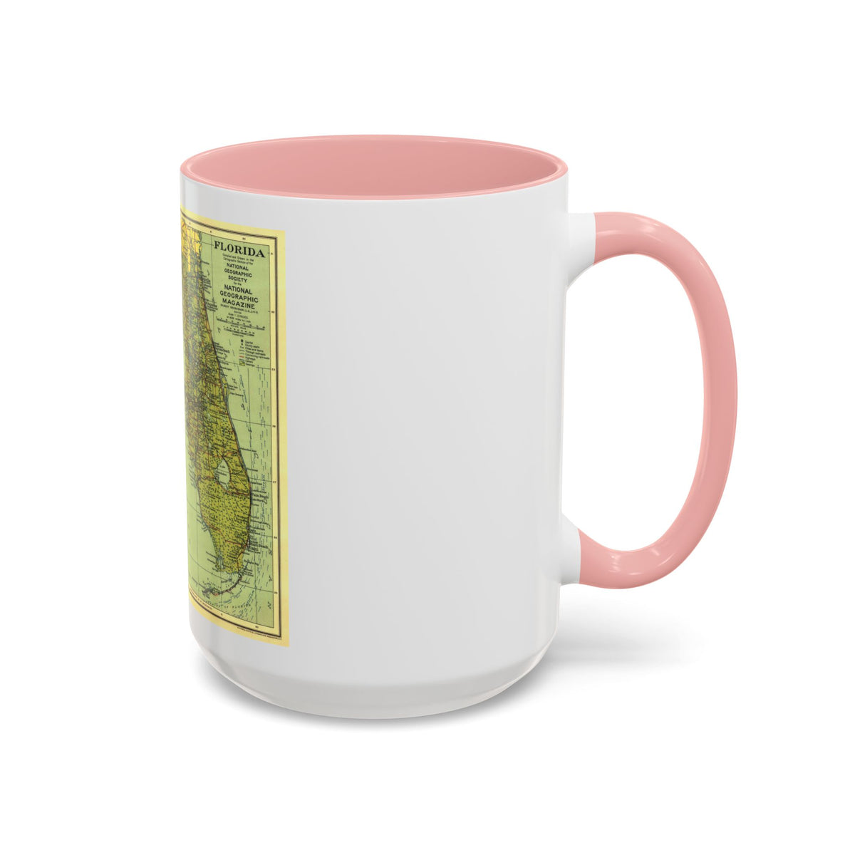 USA - Florida (1930) (Map) Accent Coffee Mug
