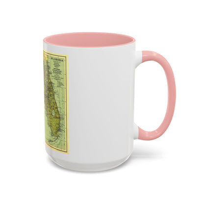 USA - Florida (1930) (Map) Accent Coffee Mug
