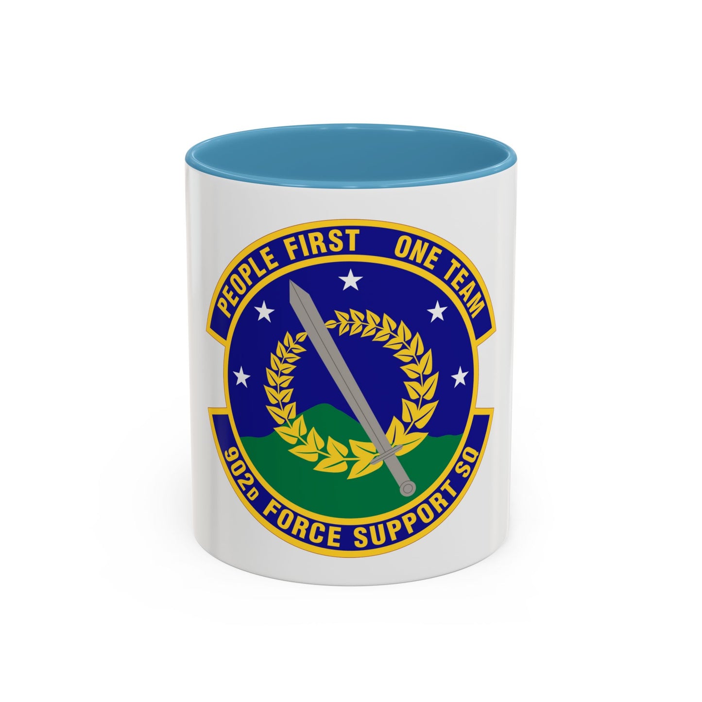 902d Force Support Squadron (U.S. Air Force) Accent Coffee Mug