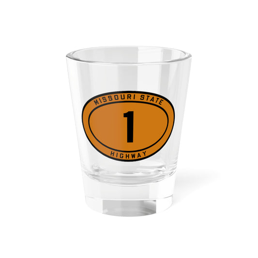 MO-1 1920 (Missouri) (Road Sign) Shot Glass 1.5oz