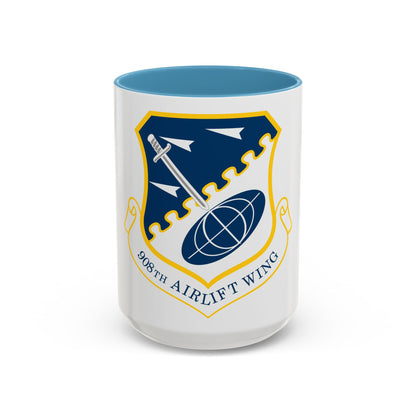 USAF 908th Airlift Wing (U.S. Air Force) Accent Coffee Mug