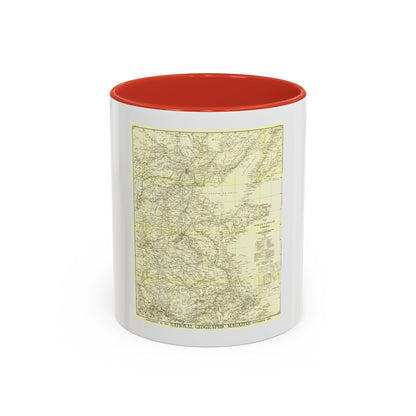 China, North Eastern (1900) (Map) Accent Coffee Mug