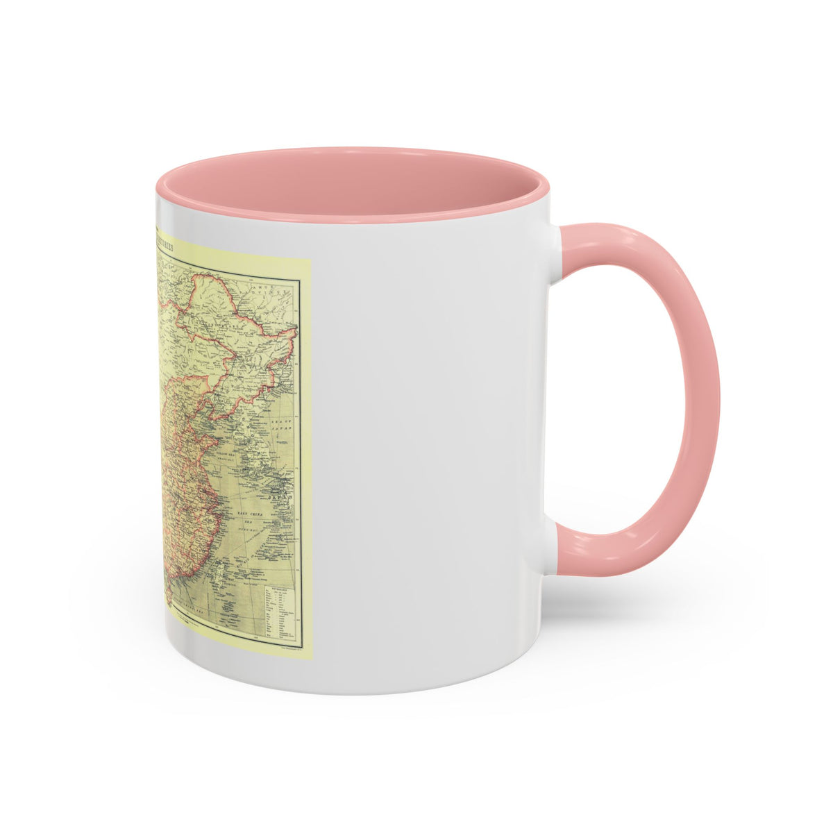 China and its Territories (1912) (Map) Accent Coffee Mug