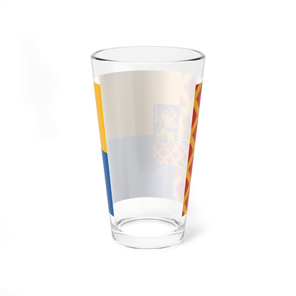 Flag of Nyarlorinc ceremonial (Hungary) Pint Glass 16oz
