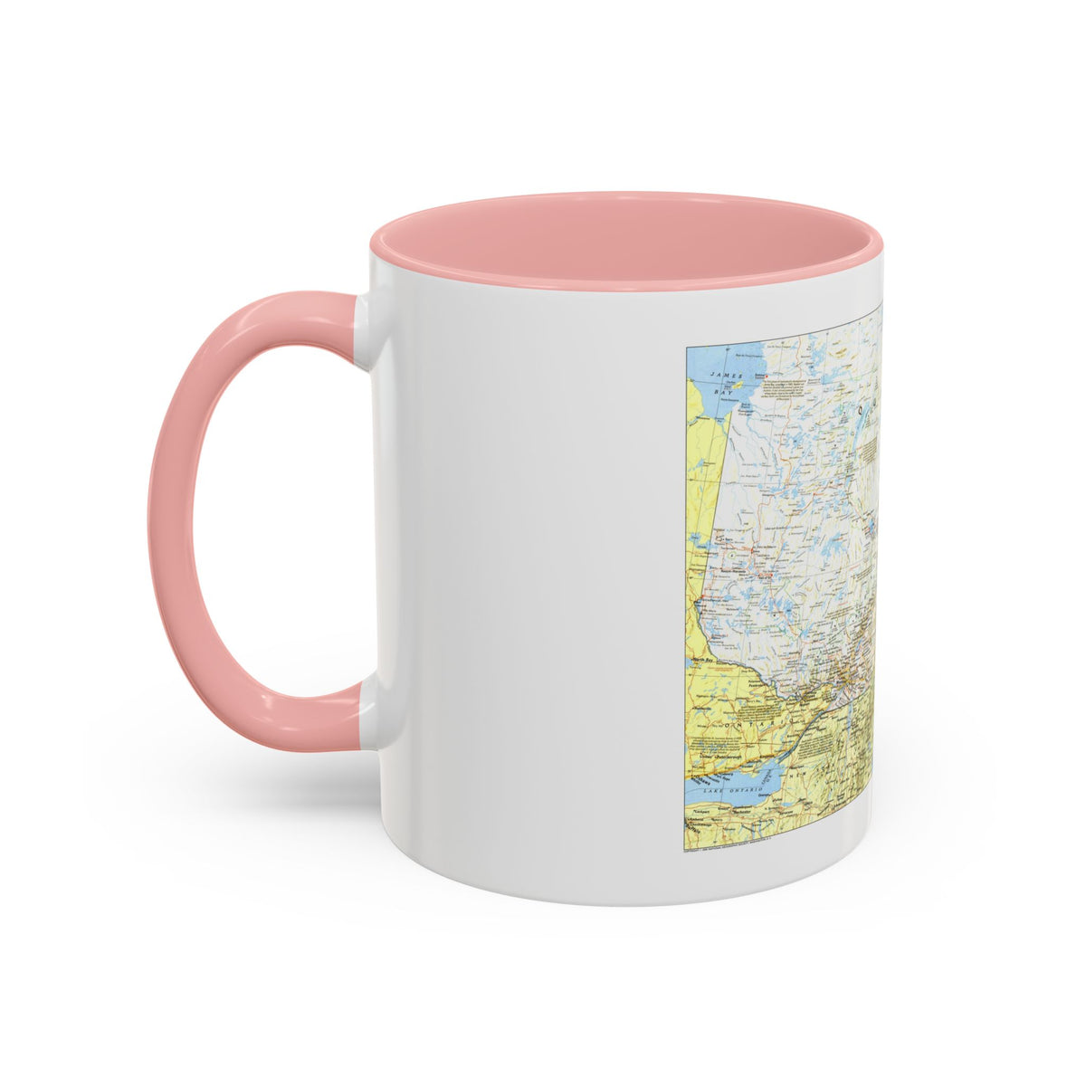 Canada - Quebec 1 (1991) (Map) Accent Coffee Mug