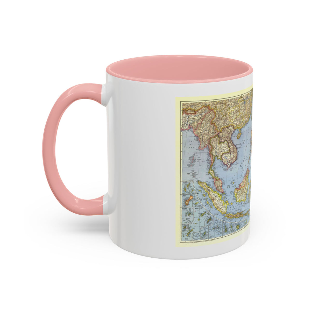 Asia - Southeast (1944) (Map) Accent Coffee Mug
