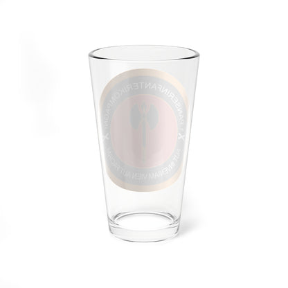 Emblem for the 1-II-JDR (Denmark) (Coat of Arms) Pint Glass 16oz