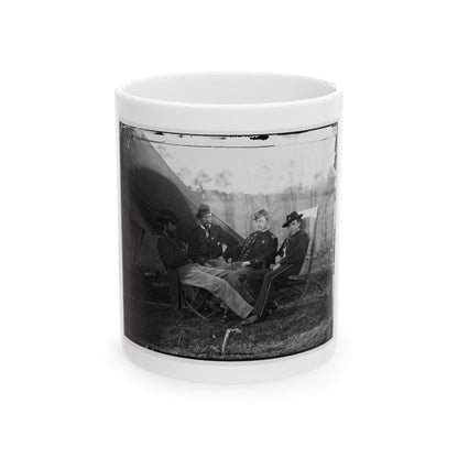 Culpeper, Virginia. Group Of Officers, Headquarters, Army Of The Potomac (U.S. Civil War) White Coffee Mug