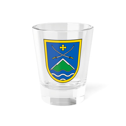 Coat of Arms of Izium 2024 (Ukraine) (Coat of Arms) Shot Glass 1.5oz