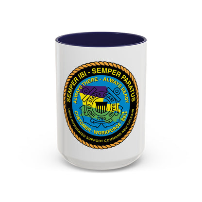 USCG ISC New Orleans (U.S. Coast Guard) Accent Coffee Mug