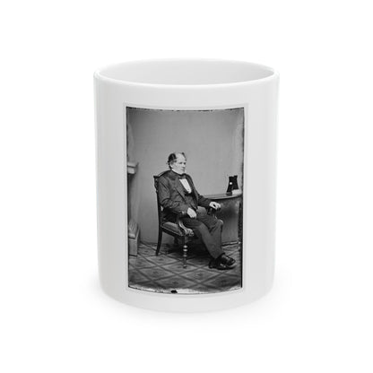 Portrait Of Commander Matthew F. Maury, Officer Of The Confederate Navy (U.S. Civil War) White Coffee Mug