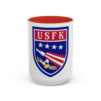 USAE United States Forces Korea (U.S. Army) Accent Coffee Mug