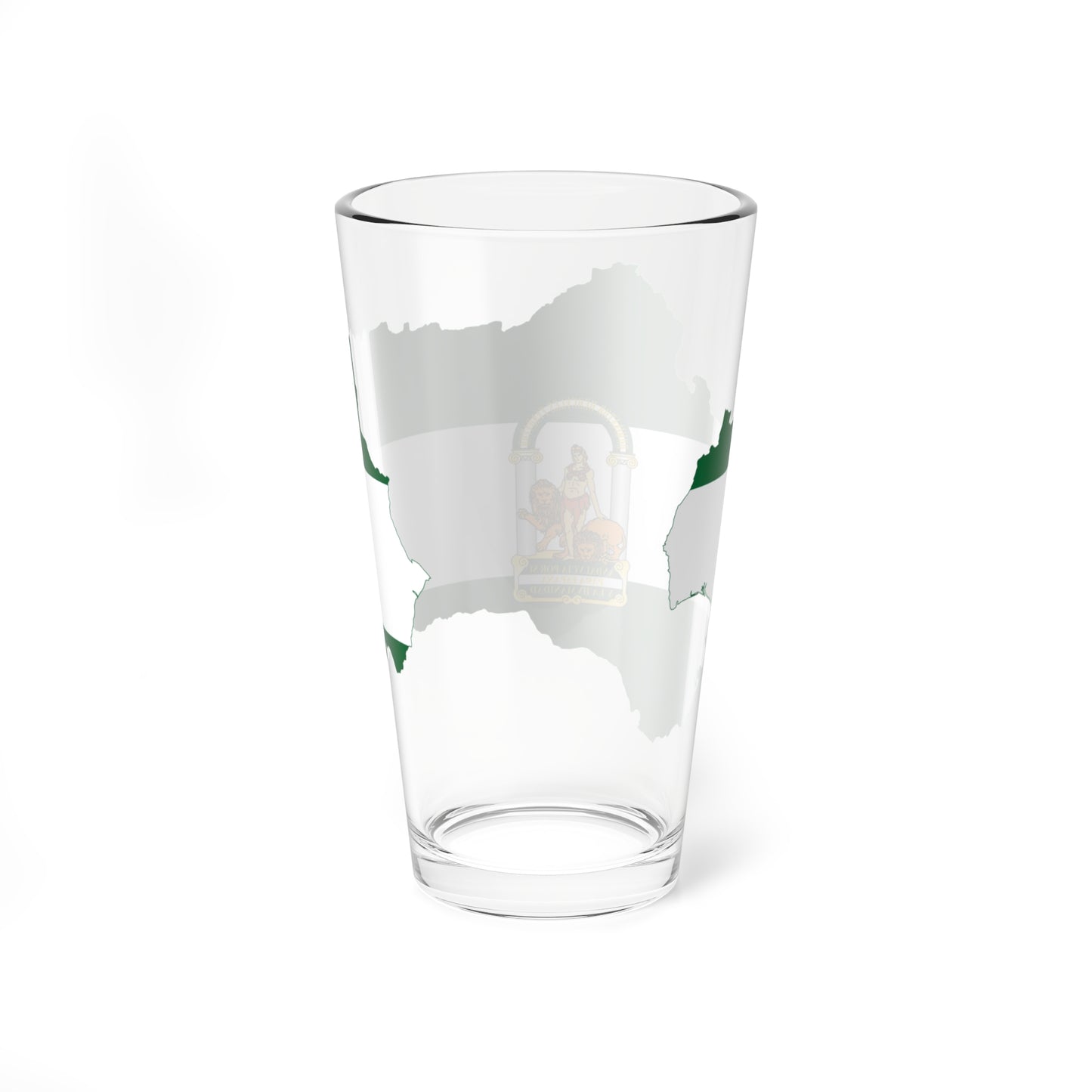 Flag map of Andalucia (Spain) Pint Glass 16oz