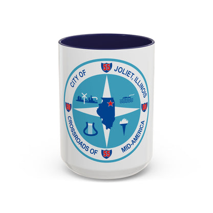 Seal of Joliet Illinois - Accent Coffee Mug