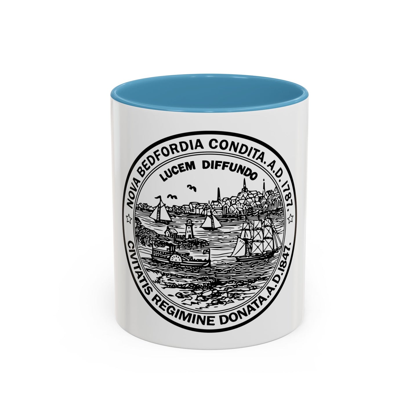 Seal of New Bedford Massachusetts - Accent Coffee Mug