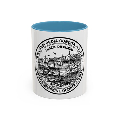 Seal of New Bedford Massachusetts - Accent Coffee Mug