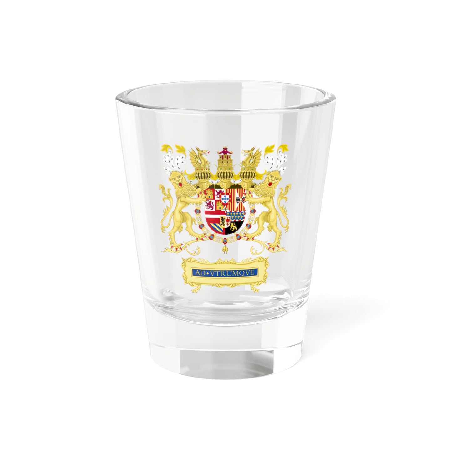 Full Ornamented Coat of Arms of Philip III of Spain (Spain) (Coat of Arms) Shot Glass 1.5oz