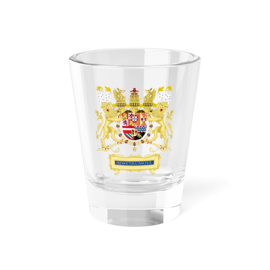 Full Ornamented Coat of Arms of Philip III of Spain (Spain) (Coat of Arms) Shot Glass 1.5oz