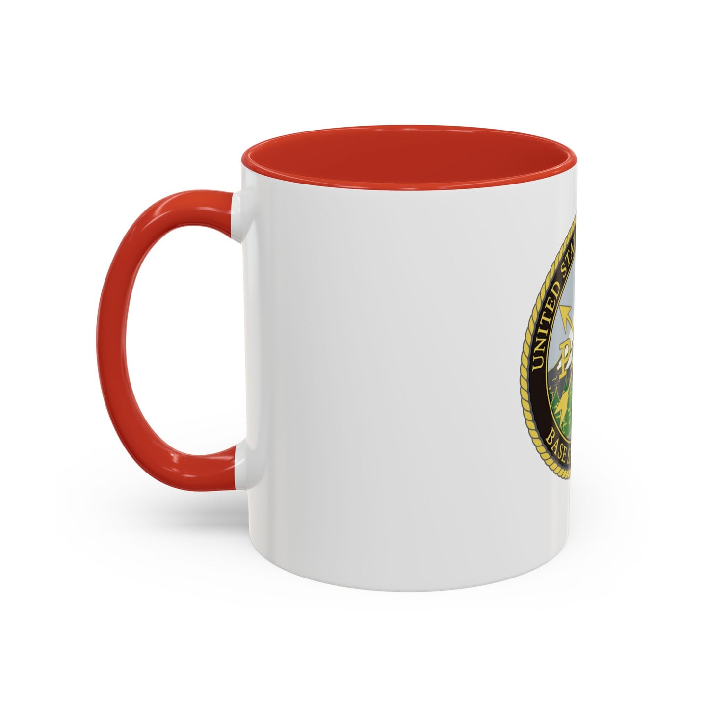 USCG Base Seattle (U.S. Coast Guard) Accent Coffee Mug