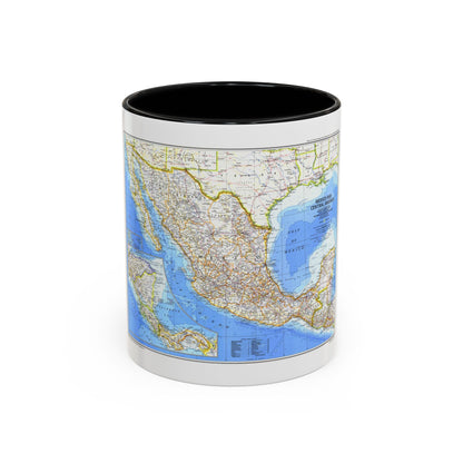 Central America & Mexico (1980) (Map) Accent Coffee Mug