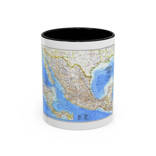 Central America & Mexico (1980) (Map) Accent Coffee Mug