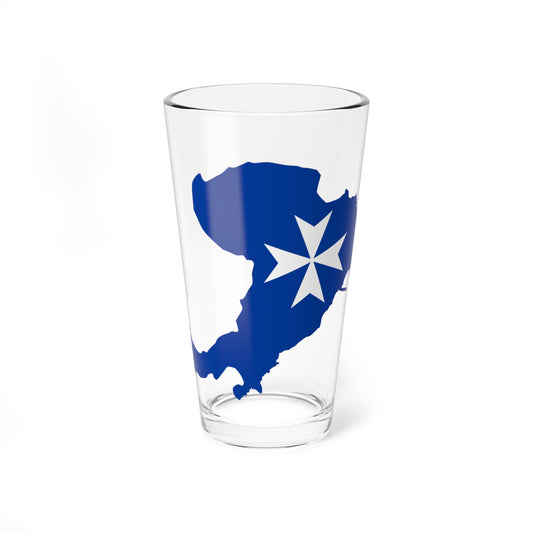 Flag map of Amalfi (Italy) Pint Glass 16oz