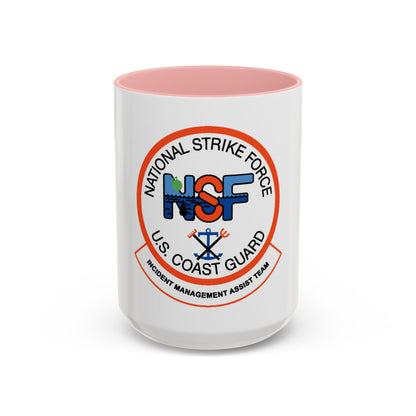 USCG NSF Incident Management Assist Team (U.S. Coast Guard) Accent Coffee Mug