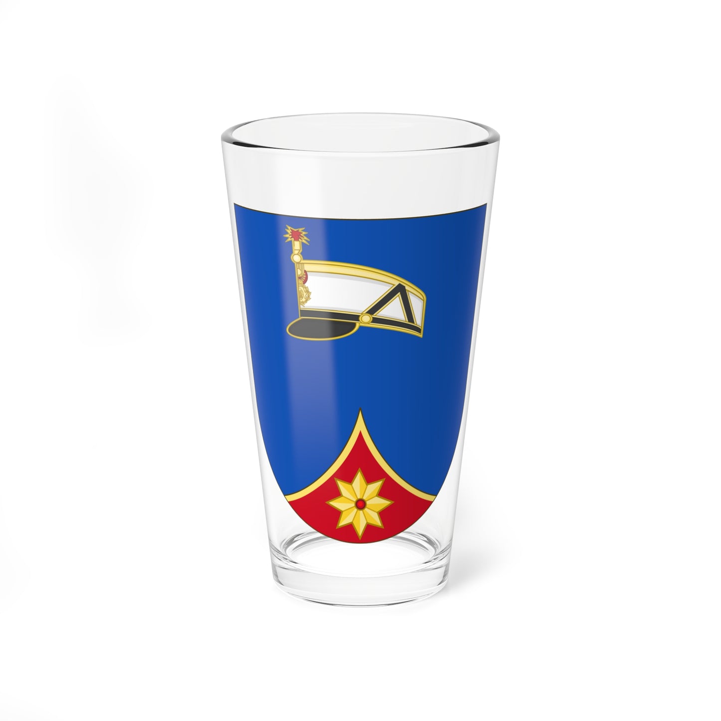 Spanish Army Uniformology Course and Graduates Emblem (Spain) (Coat of Arms) Pint Glass 16oz