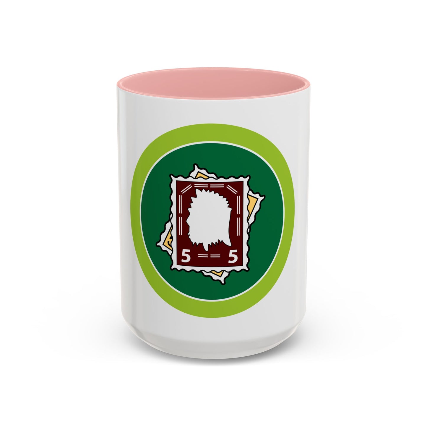Stamp Collecting (Boy Scout Merit Badge) Accent Coffee Mug