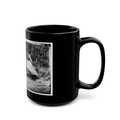 Morris Island, South Carolina. General Quincy A. Gillmore In Front Of His Tent 001 (U.S. Civil War) Black Coffee Mug