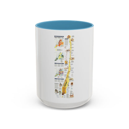 USA - New York City (1999) (Map) Accent Coffee Mug