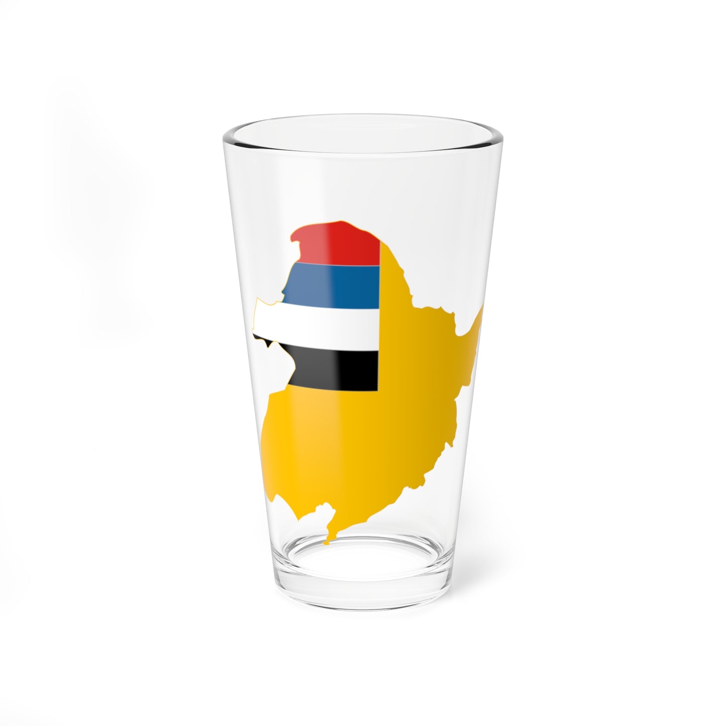 Flag map of Manchukuo 1932-1945 (China) Pint Glass 16oz