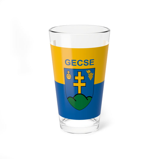 Flag of Gecse (Hungary) Pint Glass 16oz