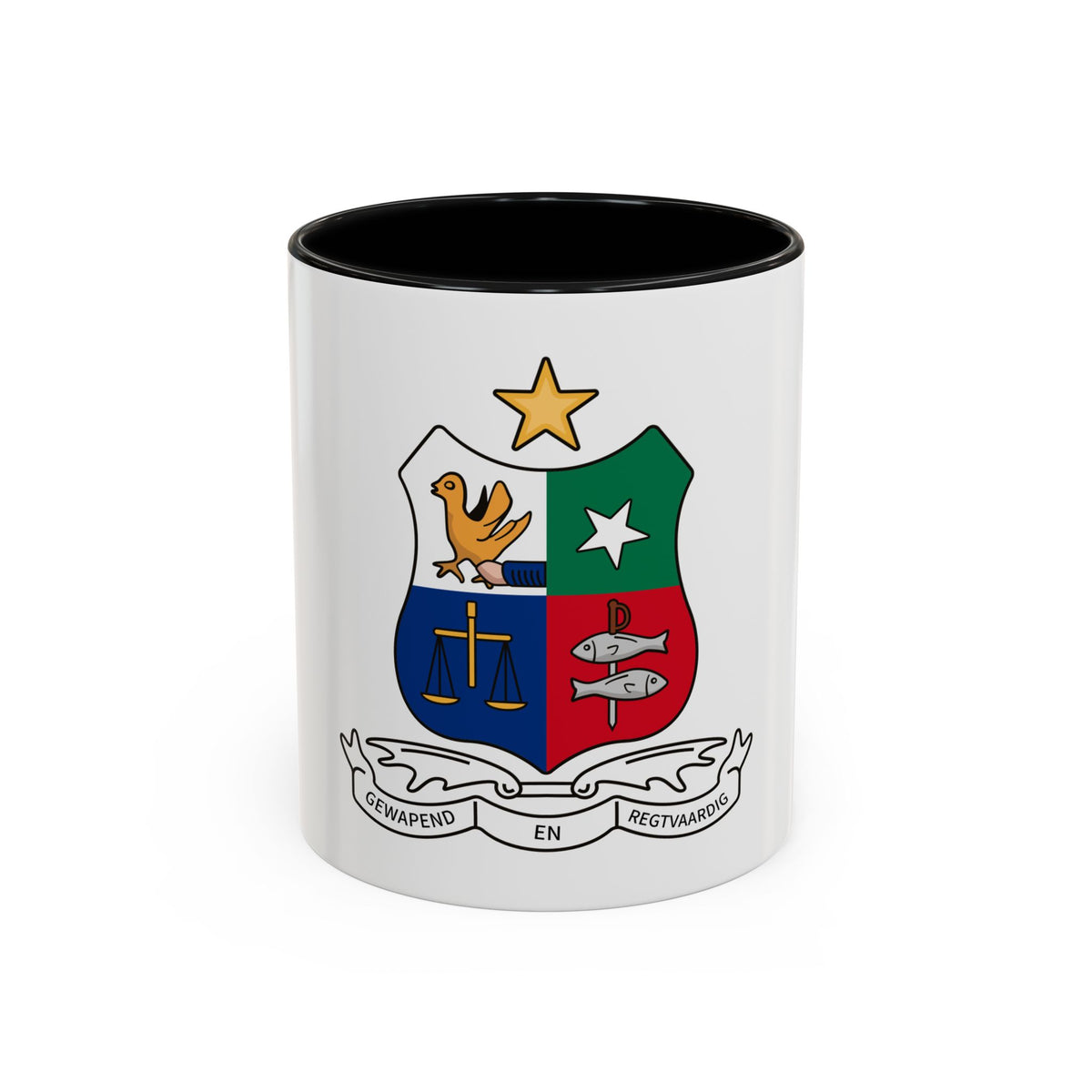 Coat of arms of Stellaland - Accent Coffee Mug