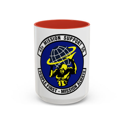 43d Mission Support Squadron (U.S. Air Force) Accent Coffee Mug