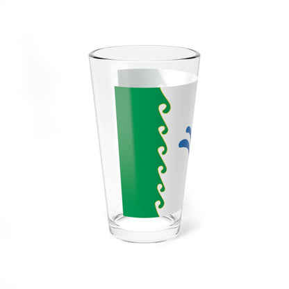Flag of Gafuriysky rayon (Russia) Pint Glass 16oz