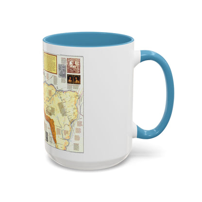 Americas - Spain in the (1992) (Map) Accent Coffee Mug