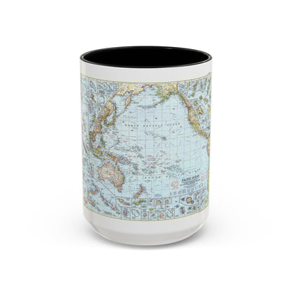 Pacific Ocean (1952) (Map) Accent Coffee Mug