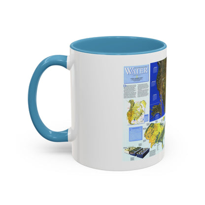 North America - Water- Precious Resource (1993) (Map) Accent Coffee Mug