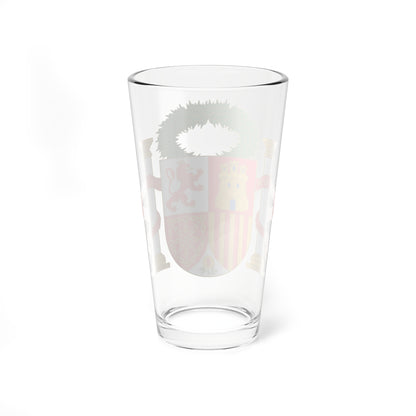 Escudo de España corona cívica (Spain) (Coat of Arms) Pint Glass 16oz
