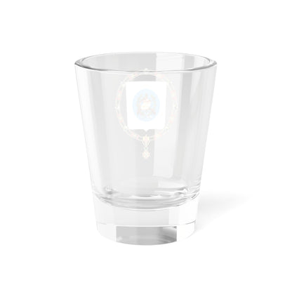 Coat of Arms of Jorge Ubico Castañeda Order of Isabella the Catholic (Guatemala) (Coat of Arms) Shot Glass 1.5oz